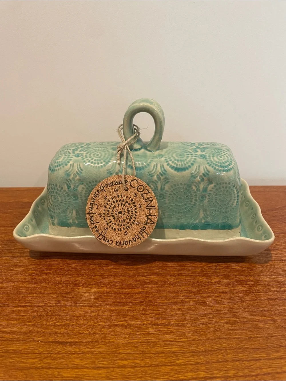 Anthropologie Old Havana Butter Dish